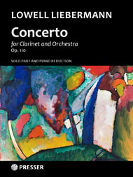 CONCERTO FOR CLARINET AND ORCHESTRA CLARINET AND PIANO REDUCTION cover